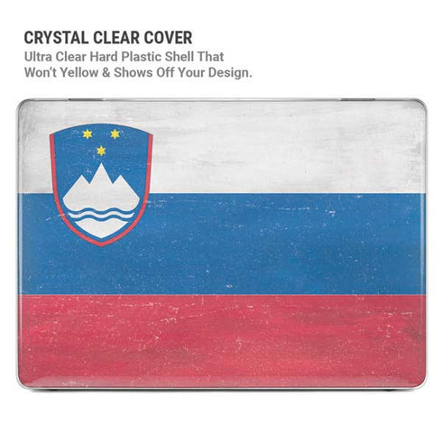 Slovenia Flag Distressed MacBook Pro 14in (2021-24) Case plus Skin